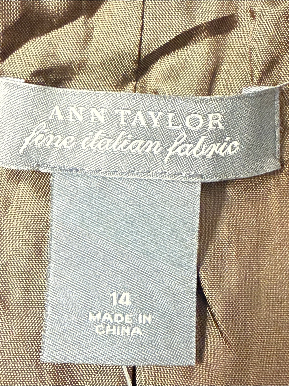 Ann Taylor Loft Brown Linen Blend Belted Short Sleeve Jacket Blazer Size 14 NWT - Picture 6 of 8